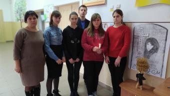 У Рованцівській школі вшанували пам’ять жертв Голодомору