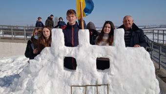 У Баєві школярі ліпили снігові скульптури (ФОТО)